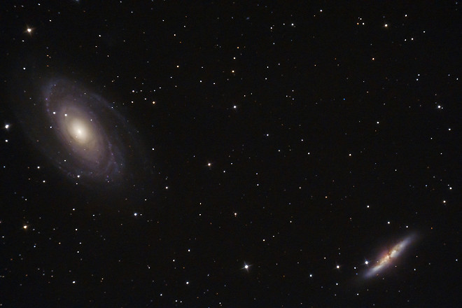 M81 and M82 Galaxies by Steve Peters